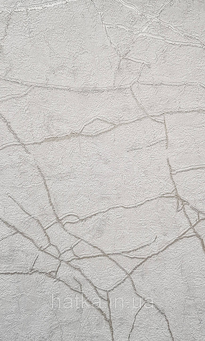 Шпалери вінілові на флізеліні AdaWall Roka 1.06х10 під камінь структурні сірі прожилки сріблом 23107-3 Київ - фото 1