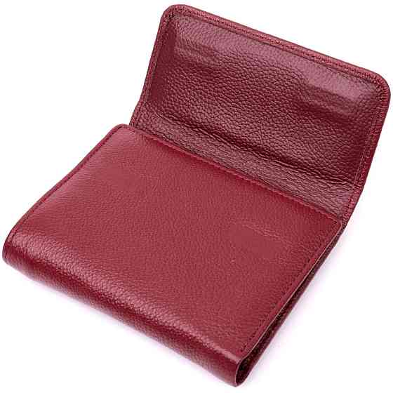 Женский кожаный кошелек с монетницей ST Leather 19492 Бордовый Киев