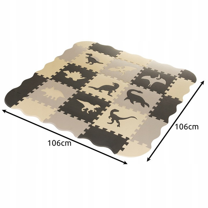 Детский мягкий коврик - пазл игровой обучающий 106х106 см 35 элементов Kruzzel (25785) Нововолынск - изображение 9