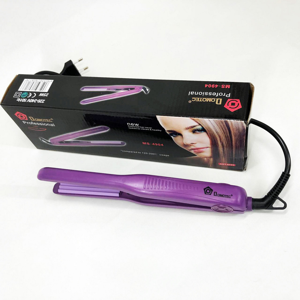 Утюжок выпрямитель для волос с терморегулятором Domotec, Плойка-выпрямитель, Плойка выравниватель MR-96 Львов - изображение 1