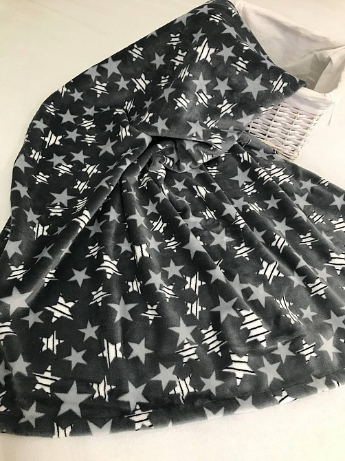 Ecotton Плед Ecotton дитячий 110х140 см із мікрофібри Well Soft сірий Зірки ( ) Коломия - фото 3