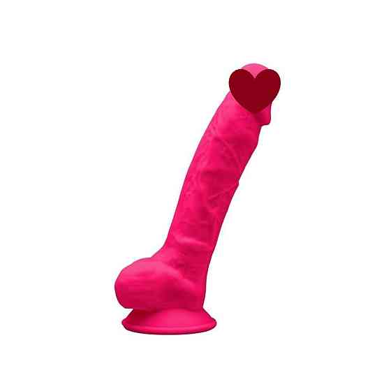 Фалоімітатор SilexD Johnny Pink (MODEL 1 size 7in), двошаровий, силікон + Silexpan, діаметр 3,8см Sex Aura Київ