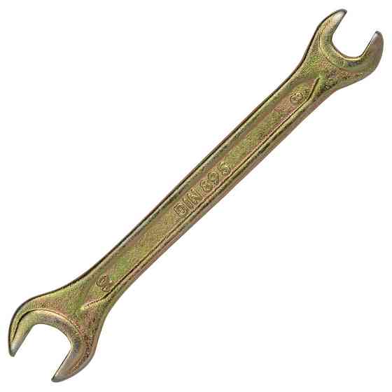 Ключ рожковый 8×10мм желтый цинк SIGMA (6025101) Ровно