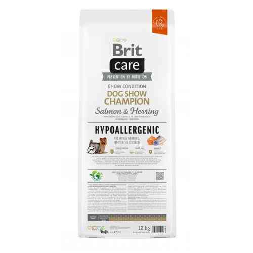 Корм сухий Brit Care Dog Hypoallergenic Dog Show Champion для виставкових собак з лососем і оселедцем 12 кг Київ
