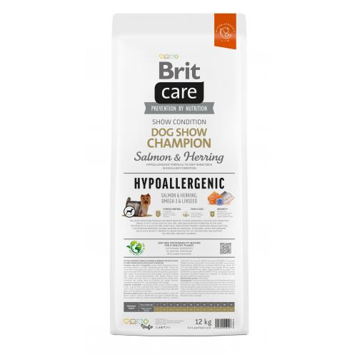 Корм сухий Brit Care Dog Hypoallergenic Dog Show Champion для виставкових собак з лососем і оселедцем 12 кг Київ - фото 4