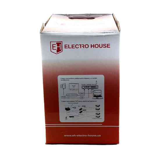 Мережевий кабель UTP cat5e 4х2х0,51 мм²  CCA   ПВХ  сірий, внутрішній монтаж Дніпро