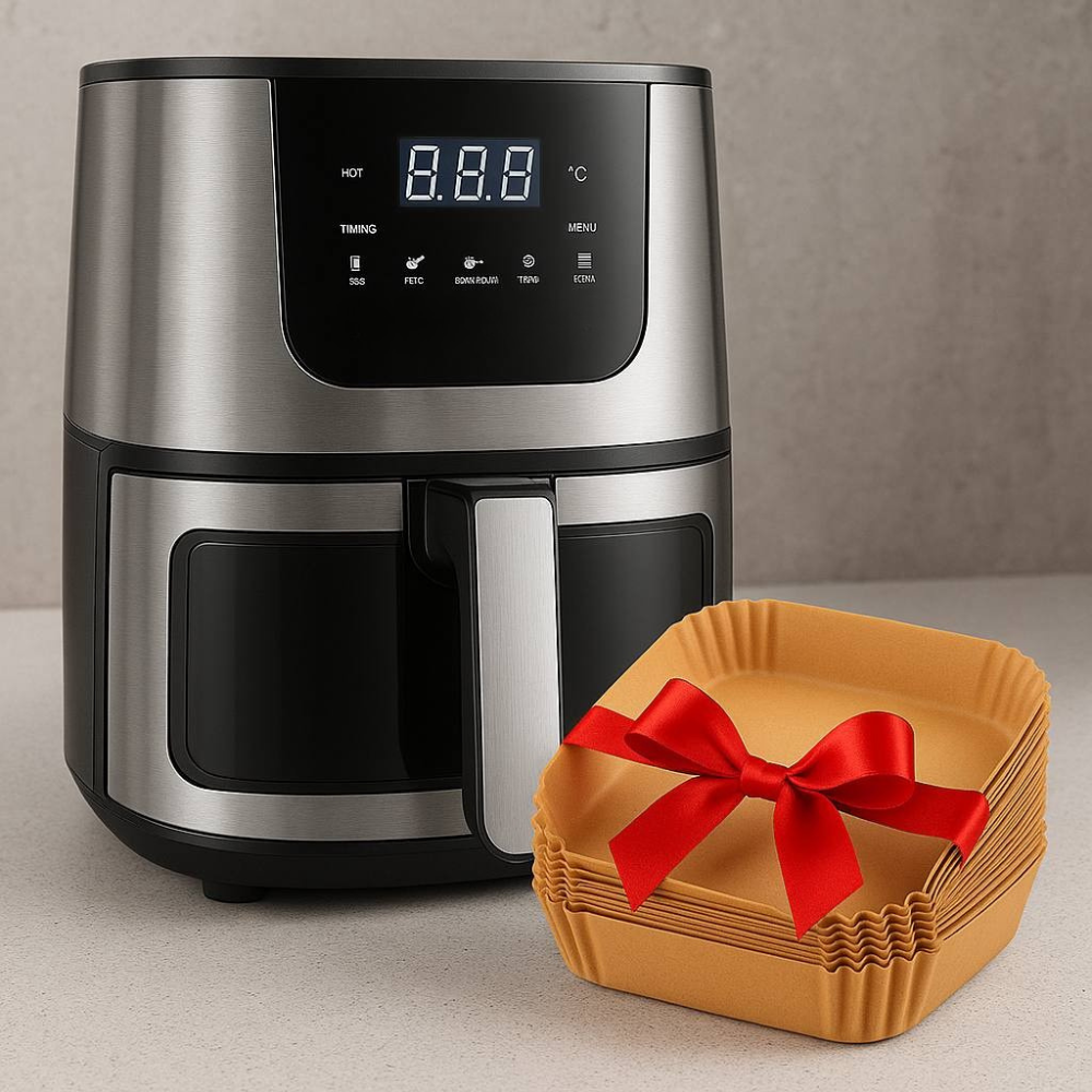 Аэрофритюрница 4200Вт, Rainberg RB-2268 + Подарок 50шт Форма для аэрогриля / Фритюрница без масла / Мультипечь Киев - изображение 1