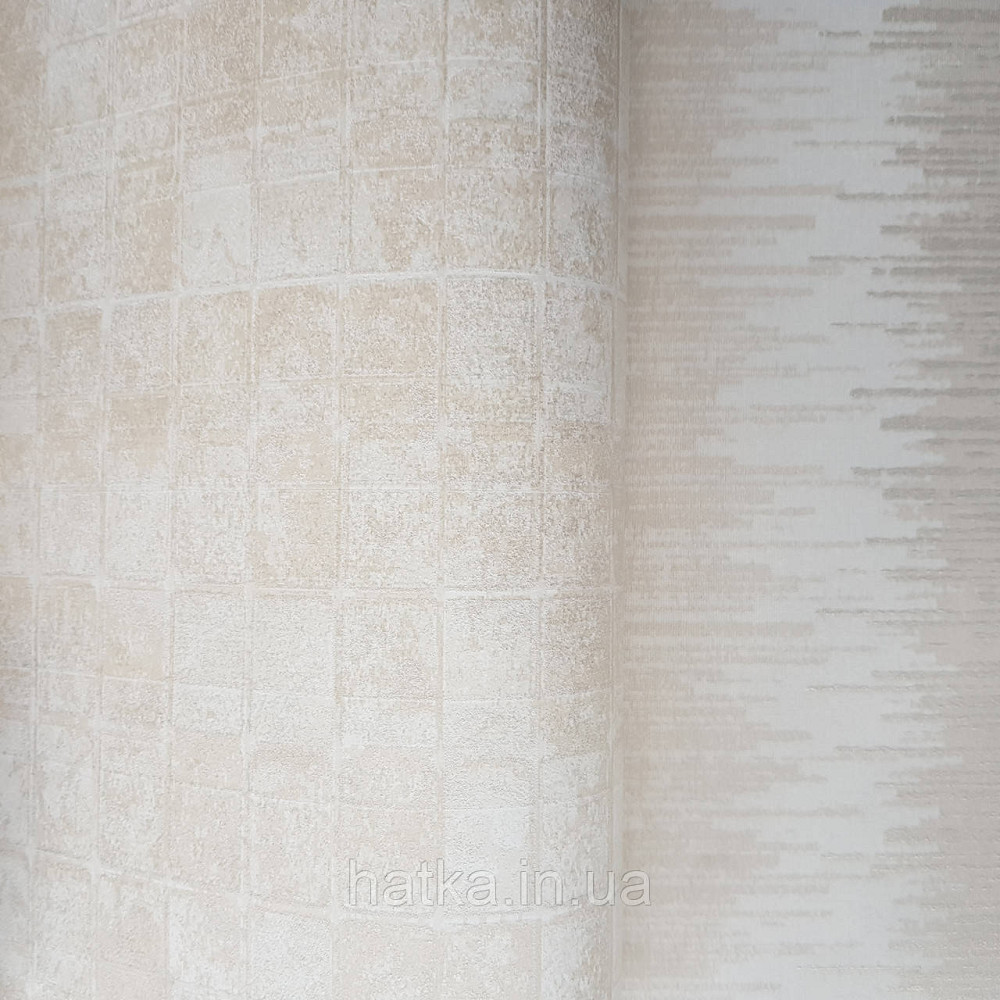 Шпалери флізелінові еко Galerie Metallic FX 0,53Х10 англія геометрія прямокутники ефект старіння пісочний Київ - фото 3