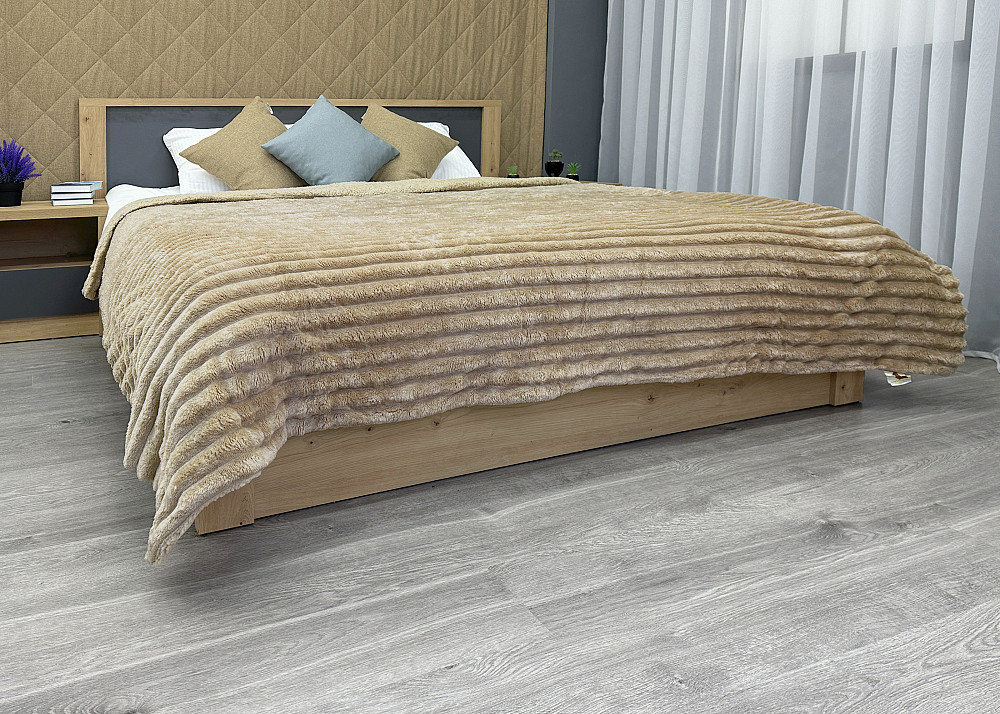 Плед 200х230 см (+-10см) на овчине 