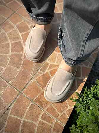 Стильні шльопанці жіночі замшеві бежеві з закритим носком літні M.KRAFT 1113 р. 36-41 Коломыя