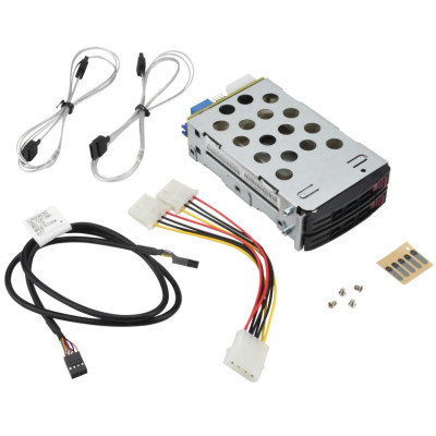 Фрейм-перехідник Supermicro Rear drive hot-swap bay kit for 2x2.5&quot; drives (MCP-220-82616-0N) Вінниця - фото 3