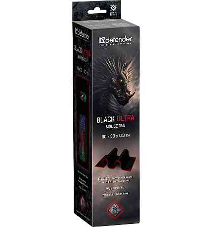 Ігрова поверхня Defender Black Ultra 800х300х3мм Вінниця