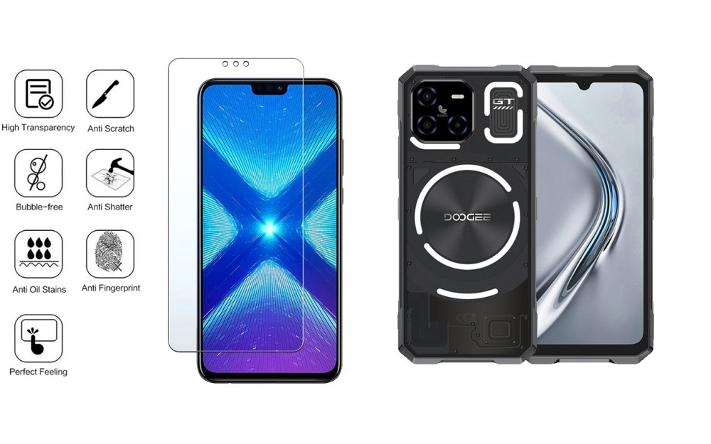 Захисне скло NeoGlass для DOOGEE Blade GT – надпрозоре та стійке Київ - фото 4