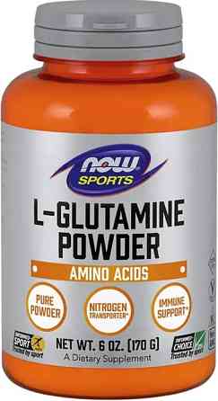 L-глютамін у порошку  Now Foods Sports L-Glutamine 170 г Київ