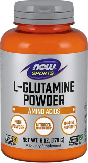 L-глютамін у порошку  Now Foods Sports L-Glutamine 170 г Київ - фото 1