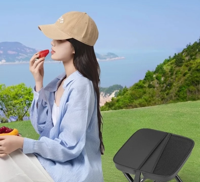 Табурет складаний для кемпінгу Чорний Київ - фото 7