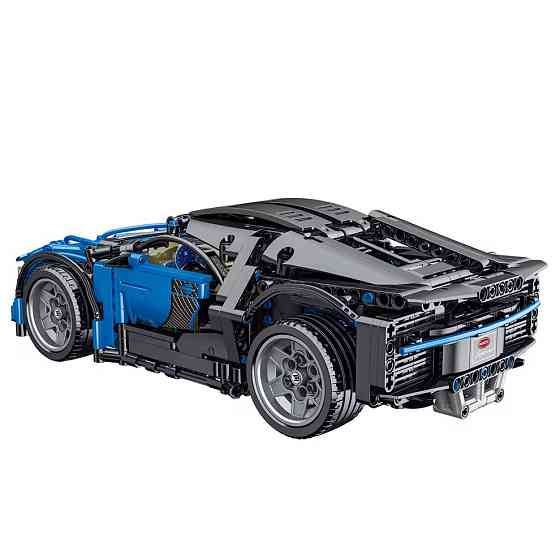 Конструктор детский спортивная машина автомобиль Bugatti на 1225 деталей, синий Каменец-Подольский
