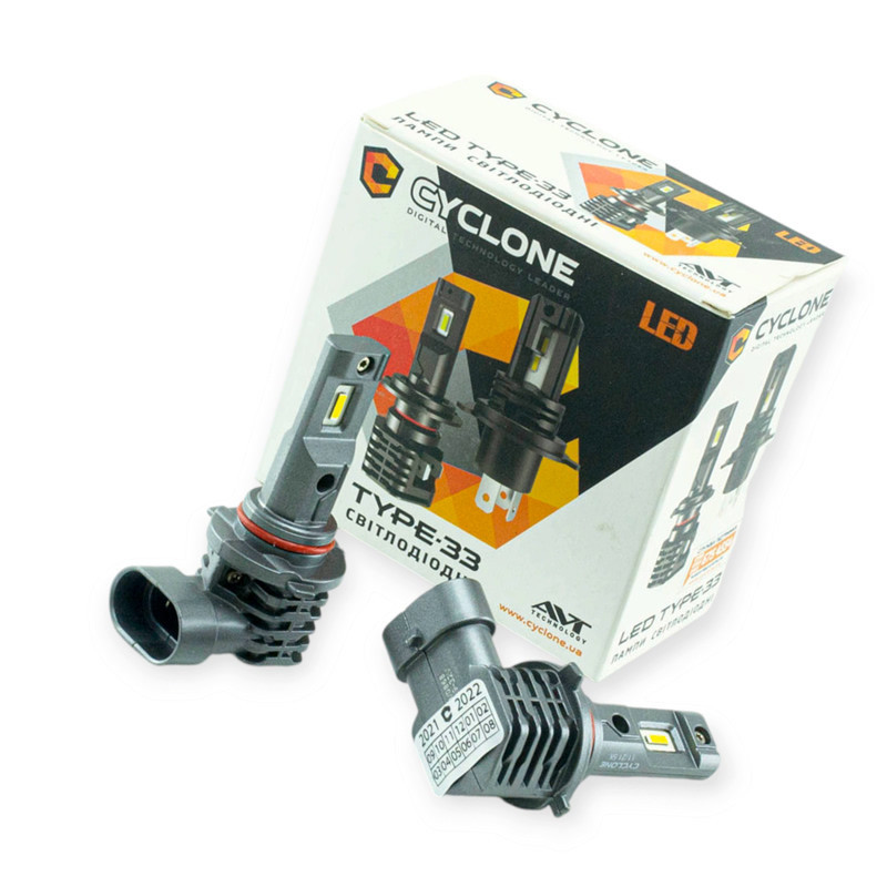 Автолампа HB3 12V Type 33 12W 5000K 4800L LED радіатор Мукачево - фото 1