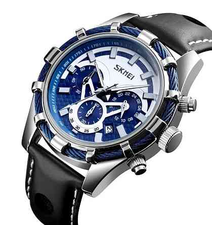 Мужские наручные часы Skmei 9189 серебристые Киев