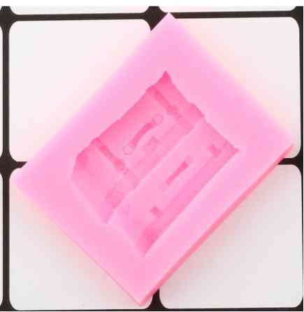 Молд силиконовый Чемоданы 40 на 51 мм розовый Киев