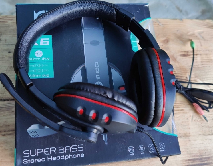 Игровые наушники TUCCI TC-X6 с микрофоном 3,5 мм. Киев - изображение 4