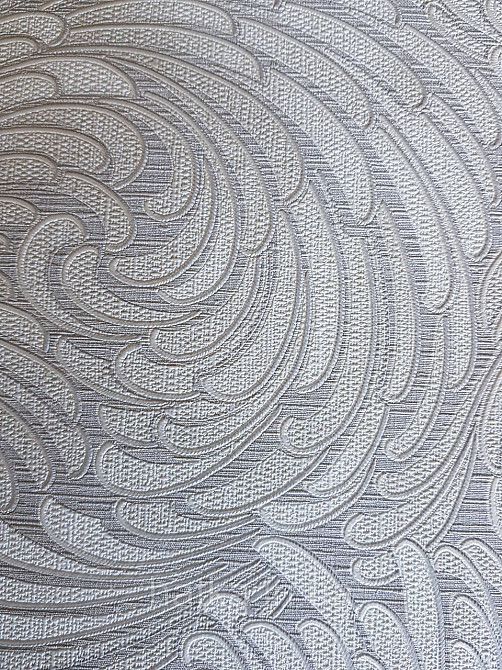 Шпалери метрові вінілові на флізелін Grandeco Poem геометрія абстракція мазки віяло білі на сірому Київ - фото 3