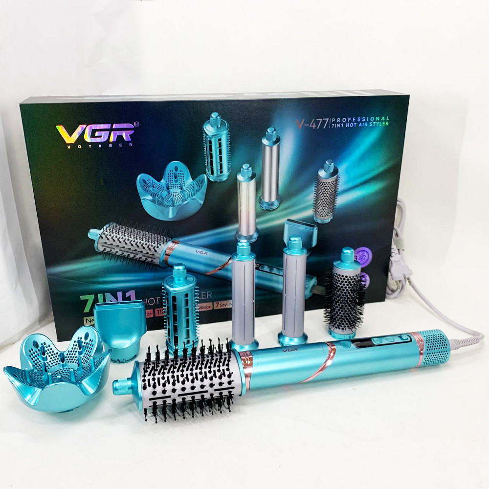 Фен расческа фен с насадками VGR, Воздушный стайлер для волос Женский для волос EZ-86 Львов - изображение 8