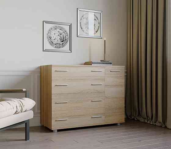 Комод для спальні Еверест з 4-ма ящиками К-3 (телескопи) 100х38х73 дуб сонома (DTM-2494) Львів