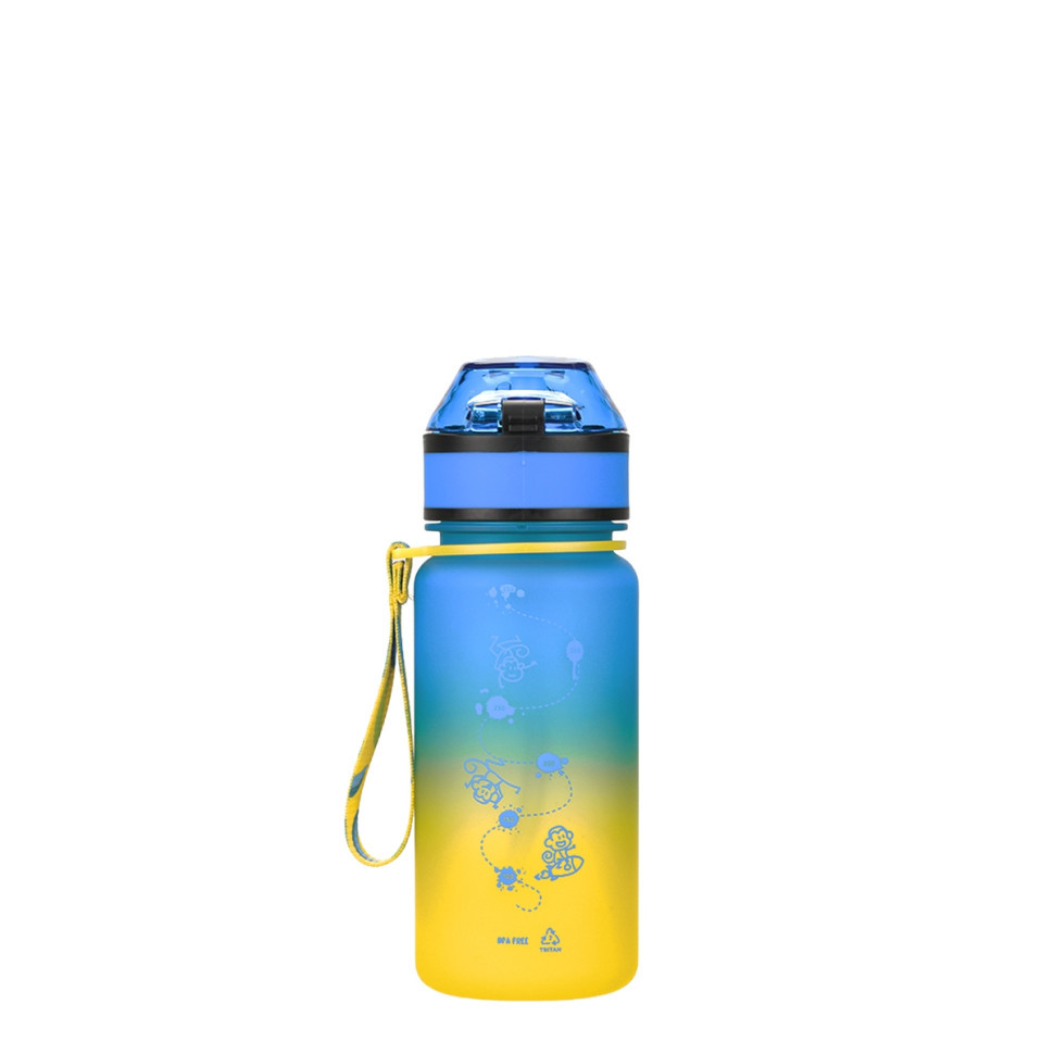 Детская бутылка для воды LittleBig UZSPACE 3020(Yellow-Blue) 350 мл, желто-голубая Винница - изображение 2
