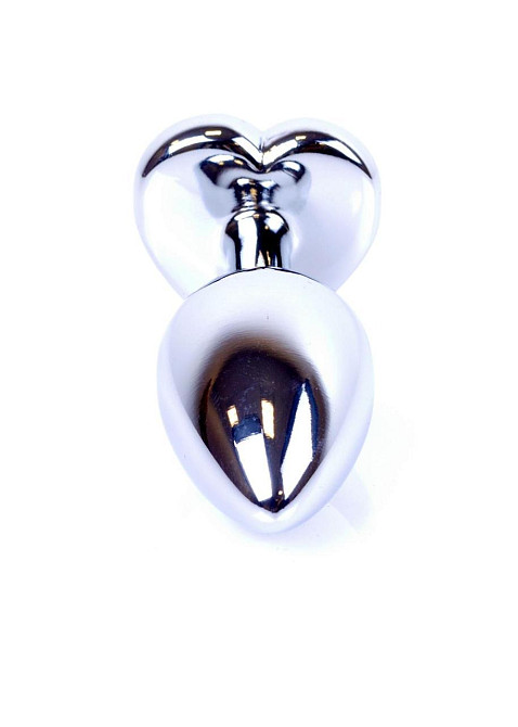 Анальна пробка - Jewellery Silver Heart Plug Clear Sex Aura Київ - фото 4