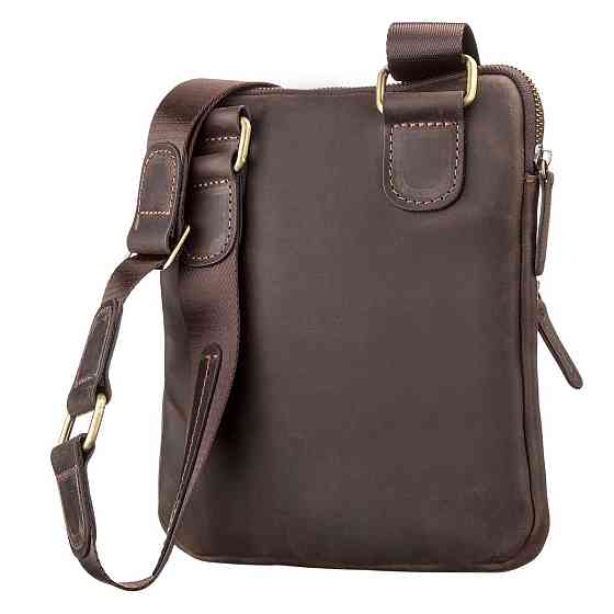 Сумка мужская SHVIGEL 11091 кожаная Коричневая Киев