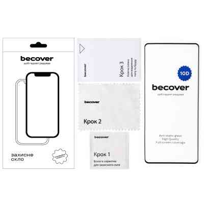 Стекло защитное BeCover Infinix Note 40 (X6853) 10D Black (712331) Винница