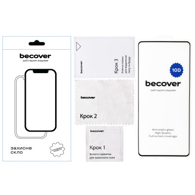 Стекло защитное BeCover Infinix Note 40 (X6853) 10D Black (712331) Винница - изображение 3