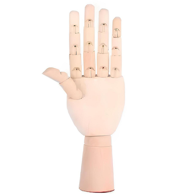 Деревянная рука манекен RESTEQ 18см модель для держания товара, для рисования Киев - изображение 7