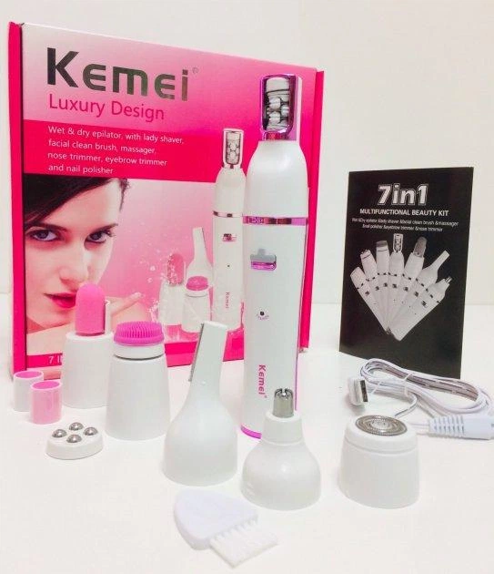 Женский эпилятор триммер Kemei KM-2189 (7 в 1) для лица и тела Винница - изображение 2
