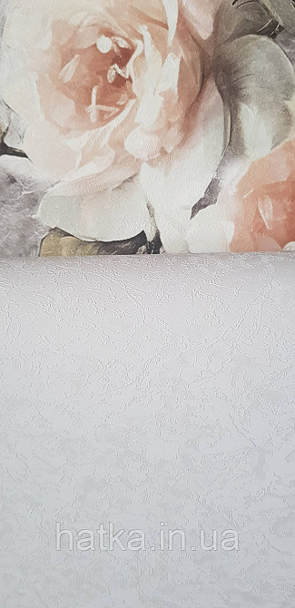Шпалери вінілові на флізеліні Sintra Adria метрові під венеціанську штукатурку перламутрові білі сірі Київ - фото 4