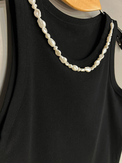 Майка жіноча A-N 26062 з перлинним намистом, чорний, one size Київ - фото 13