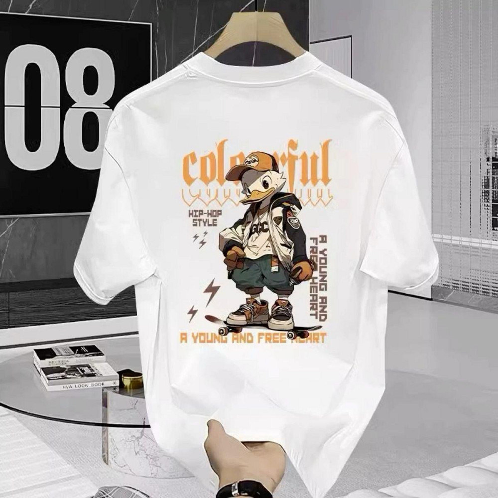 Футболка мужская с принтом  48 Белая 2664092975 Днепр - изображение 1