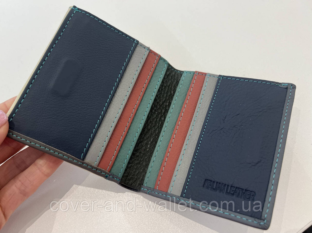 Компактный женский кожаный кошелек с монетницей белого цвета ST Leather Киев - изображение 10