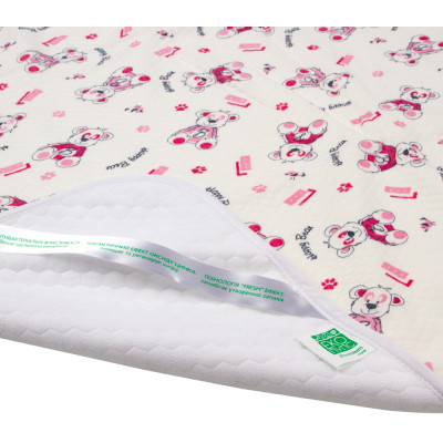 Пелюшки для малюків Еко Пупс Soft Touch Premium непромокаюча двостороння 50 х 70 см щасливе ведмежа (EPG07W-5070hb) Вінниця - фото 2