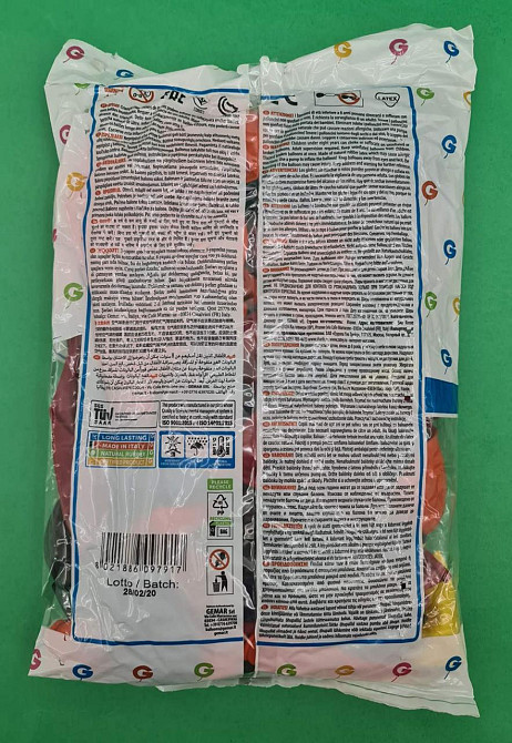 Кульки повітряні кристал асорті 10" (25 см) 100 шт (1 пач.) Харків - фото 2