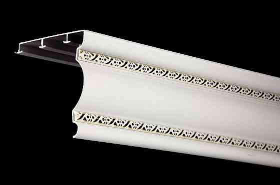 Трьохрядний алюмінієвий карниз Бр-13 Білий Бровари