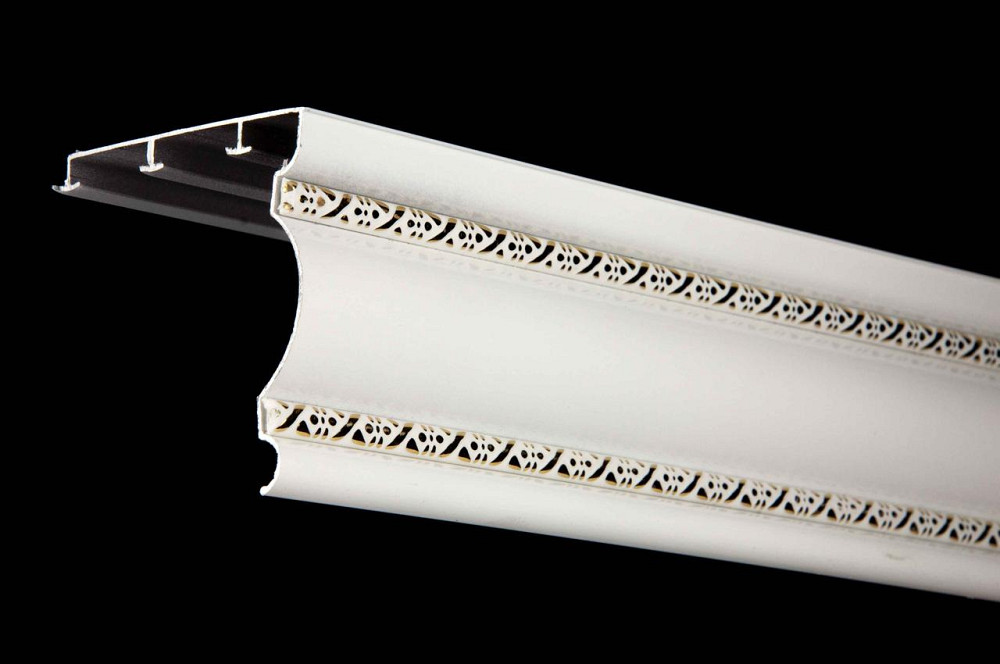Трьохрядний алюмінієвий карниз Бр-13 Білий Бровари - фото 1