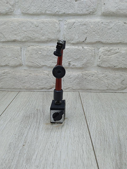 Шарнирная магнитная стойка 160 мм – компактное металлическое основание с регулировкой для индикатора. Харьков - изображение 5