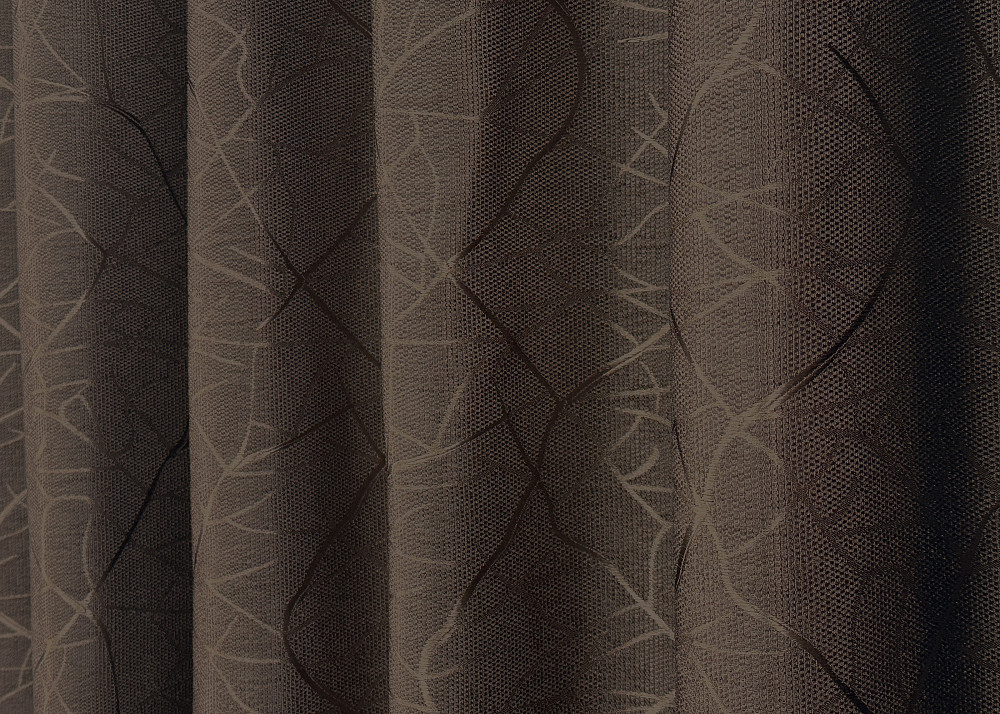 Комплект готових штор VR-Textil Льон Савана № 687ш Венге 100х270 см 2 шт (31-108) Київ - фото 15