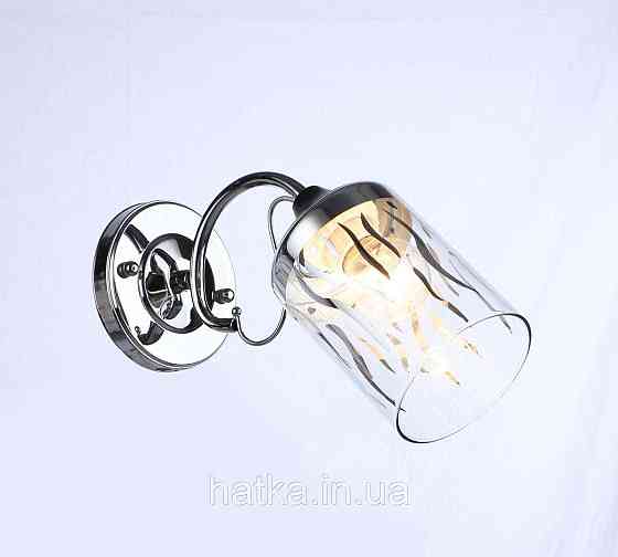 Бра настінне Sirius B C1412/1W BK+CH Київ