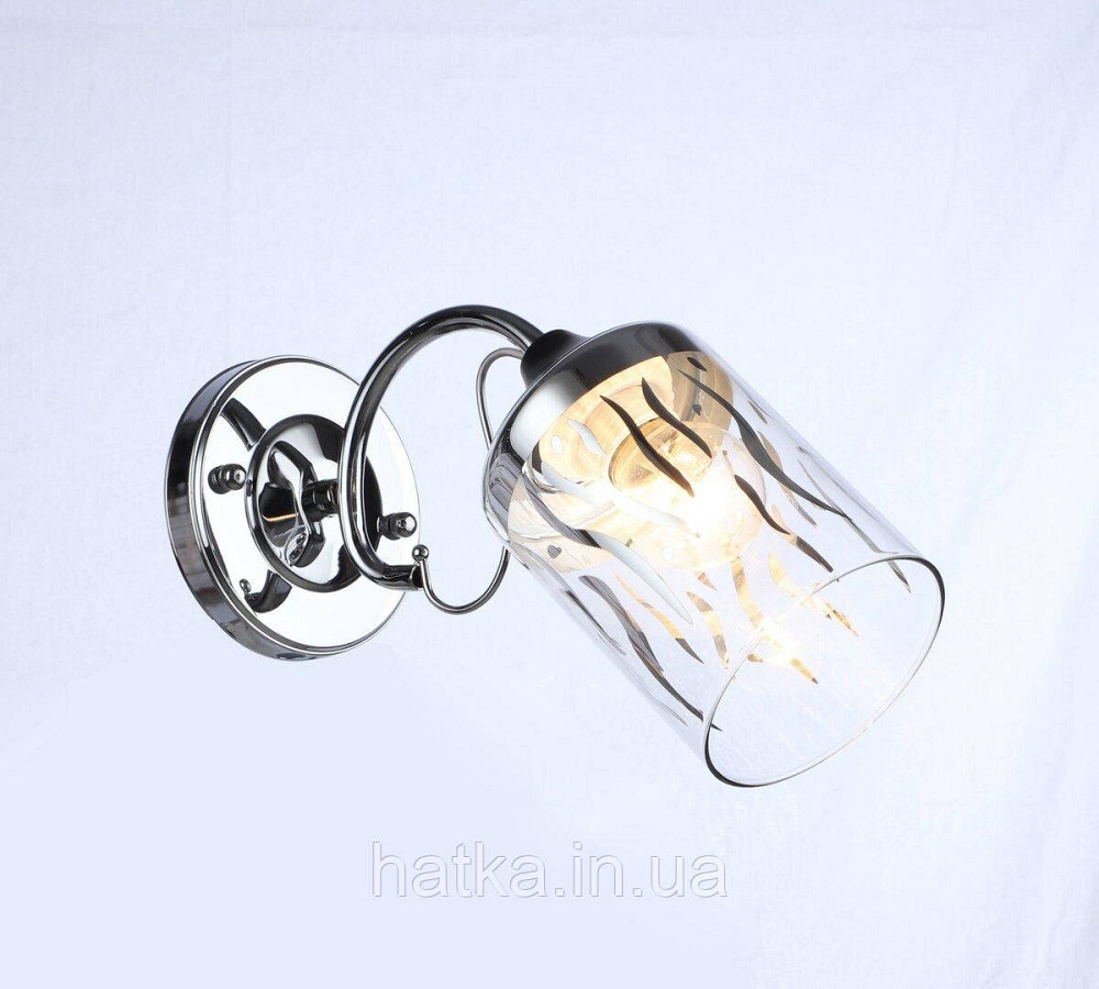Бра настінне Sirius B C1412/1W BK+CH Київ - фото 1