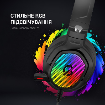 Наушники GamePro HS1300 RGB 7.1 Black (HS1300) Винница - изображение 6