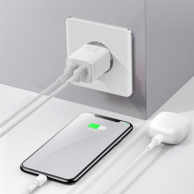 Зарядний пристрій Baseus Compact Charger 2U White (CCXJ010202) Вінниця - фото 6