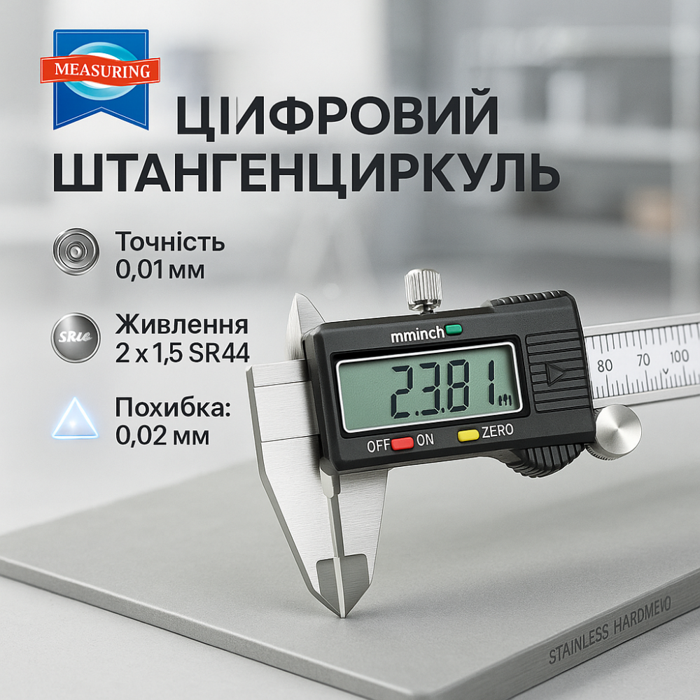 Штангенциркуль в кейсе Digital Caliper 0-150 мм, Инструмент измерительный штанген KX-26 Львов - изображение 20